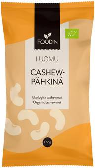 Foodin cashewpähkinä luomu 200g