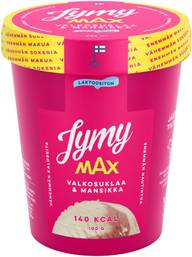 Jymy MAX Valkosuklaa & Mansikka laktoositon 500ml