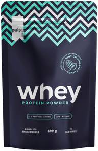 PULS Whey proteiinijauhe Minttusuklaa 500 g vähälaktoosinen