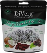 DiVera Just Pure and Simple!!! Tryffelito's Kookospallot runsaskuituinen vegaaninen 120g