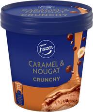 Fazer Caramel & Nougat Crunchy kermajäätelö 280g/425ml
