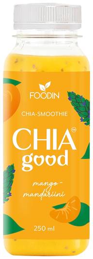 Foodin Chia Good mango-mandariini smoothie, 250ml