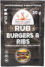 Poppamies Rub Burgers & Ribs mausteseos 50g