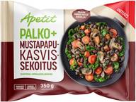 Apetit Palko+ Mustapapu-kasvissekoitus pakaste 350g