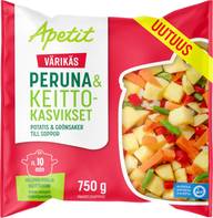 Apetit Värikäs Peruna & keittokasvikset pakaste 750g