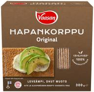 VAASAN Hapankorppu 300g täysjyväruishapankorppu