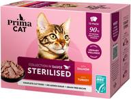 PrimaCat Kastikelajitelma steriloiduille kissoille 12 x 85 g