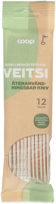 Coop uudelleenkäytettävä veitsi 12 kpl