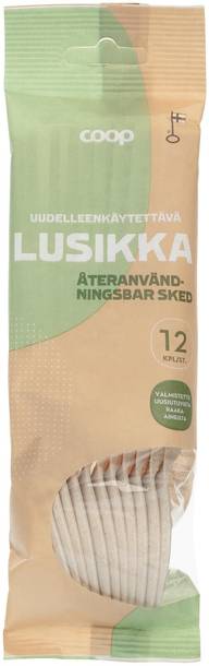 Coop uudelleenkäytettävä lusikka 12 kpl