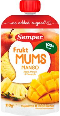 Semper Fruktmums Mango 6kk hedelmäsose 110g