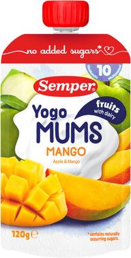 Semper Yogomums Mango 10kk jogurttihedelmäsose 120g