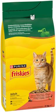 Purina Friskies Nautaa ja Kanaa Kissan kuivaruoka 2kg