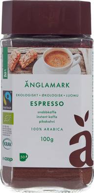 Änglamark espresso pikakahvi luomu 100 g