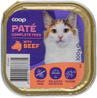 Coop nautaa sisältävä patee täysikasvuisille kissoille 100 g