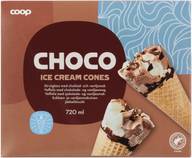 Coop jäätelötuutti suklaa 6 kpl 720 ml/415 g