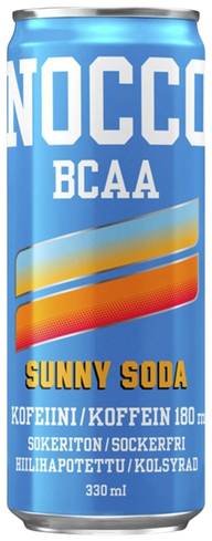 NOCCO BCAA Sunny Soda hiilihapotettu energiajuoma 330ml
