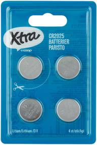 Xtra litiumnappiparisto CR2025/3V 4 kpl