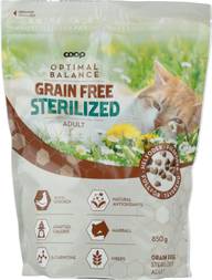 Coop Optimal steriloidun kissan kuivaruoka viljaton 850g