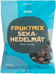 Coop kuivatut sekahedelmät 250 g