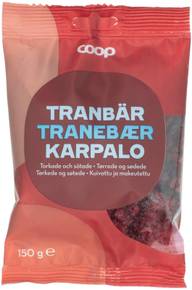 Coop kuivatut karpalot 150 g