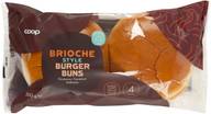 Coop briossi hampurilaissämpylä 4 kpl 300 g