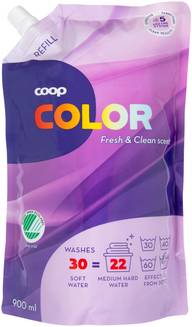 Coop Color kirjopyykin pesuneste täyttöpakkaus 900 ml