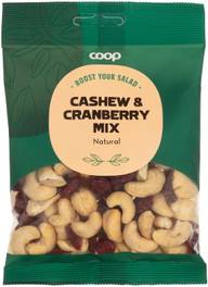 Coop salaatilisuke cashew-karpalosekoitus 115 g