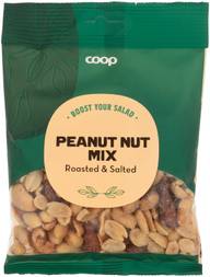 Coop salaattilisuke suolatut pähkinät ja mantelit 125 g