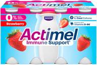 Danone Actimel mansikka jogurttijuoma ei lisättyä sokeria 8x100g