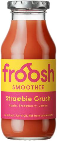 Froosh Smoothie Strawbie Crush 250 ml, Omena, mansikka, sitruuna