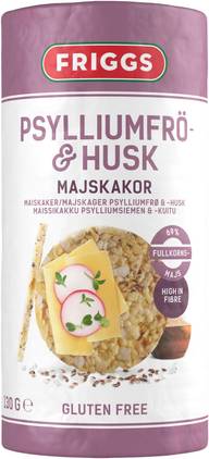 Friggs Maissikakku Psylliumsiemen & Kuitu gluteeniton 130g