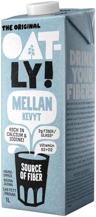 Oatly Kaurajuoma Kevyt 1L