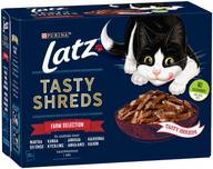 LATZ 12x80g Tasty Shreds Farm Selection kissanruoka