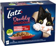 Latz Agail 12x85g Doubly Delicious Mixed lajitelma hyytelössä 4 varianttia kissanruoka