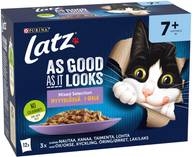 Latz 12x85g AGAIL Senior Mixed lajitelma hyytelössä 4 varianttia kissanruoka
