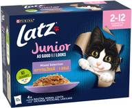 Latz Agail 12x85g Junior Mixed lajitelma hyytelössä 4 varianttia kissanruoka