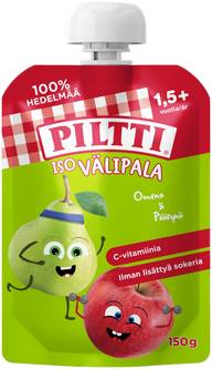 Piltti 150g Iso välipala Omena-päärynä 1,5+v annospussi