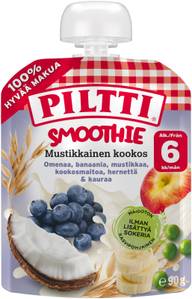 PILTTI 90g Smoothie Mustikkainen kookos 6kk annospussi