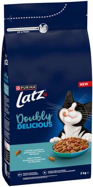 Purina Latz Doubly Delicious Kalaa Kissan kuivaruoka 2kg