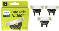 Philips Vaihtoterät OneBlade 360 3 kpl QP430/50