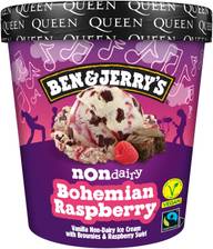 Ben & Jerry's Non-Dairy Bohemian Raspberry Jäätelö Vegaaninen 465ml/401g