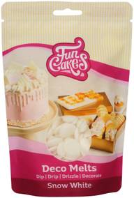 FunCakes Deco Melts -napit, lumivalkoinen 250g