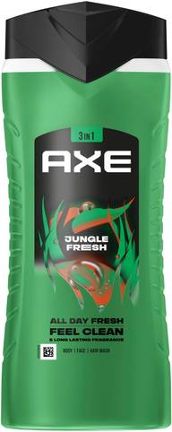 Axe Jungle Fresh Suihkusaippua raikas olo koko päivän 400 ml