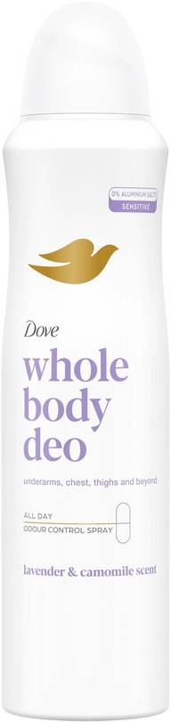 Dove Whole Body Lavender & Chamomile Deodorantti Spray 150 ml