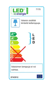 Led Energie lisälamppu saunavalosarjaan, hopea (teflon) - 3