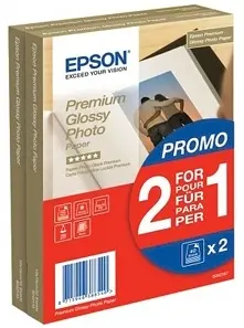 Epson Premium Glossy valokuvapaperi 100x150mm 2x40 arkkia