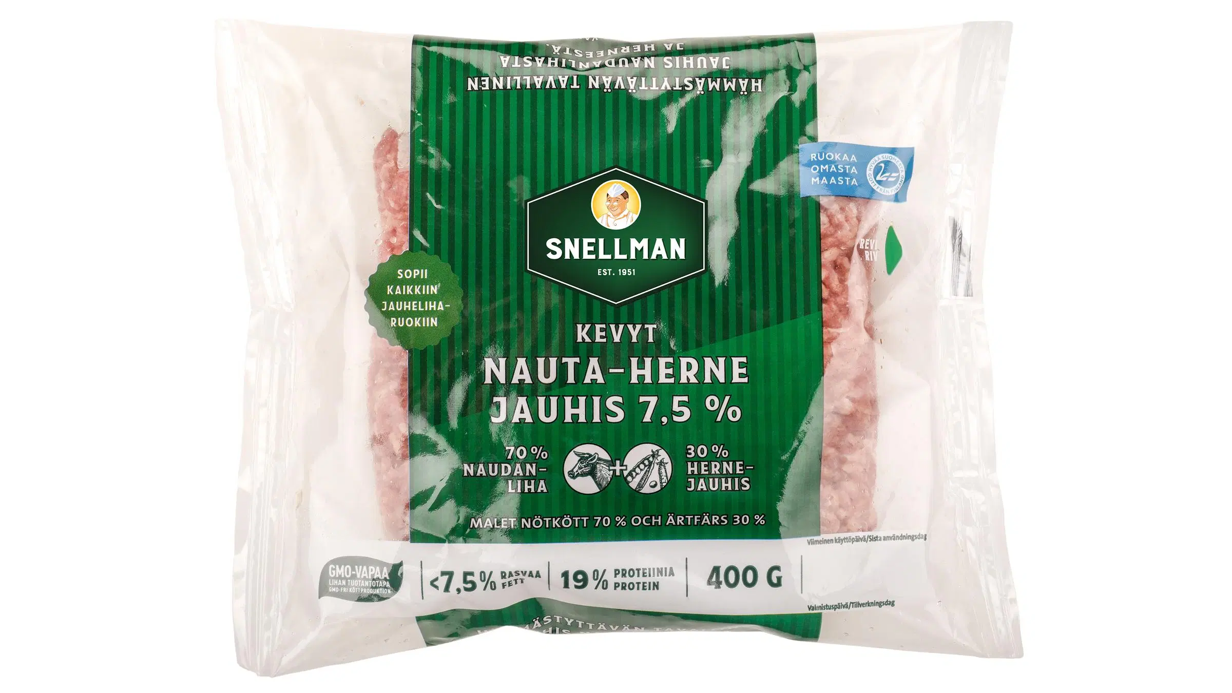 Snellman Kevyt nauta-hernejauhis