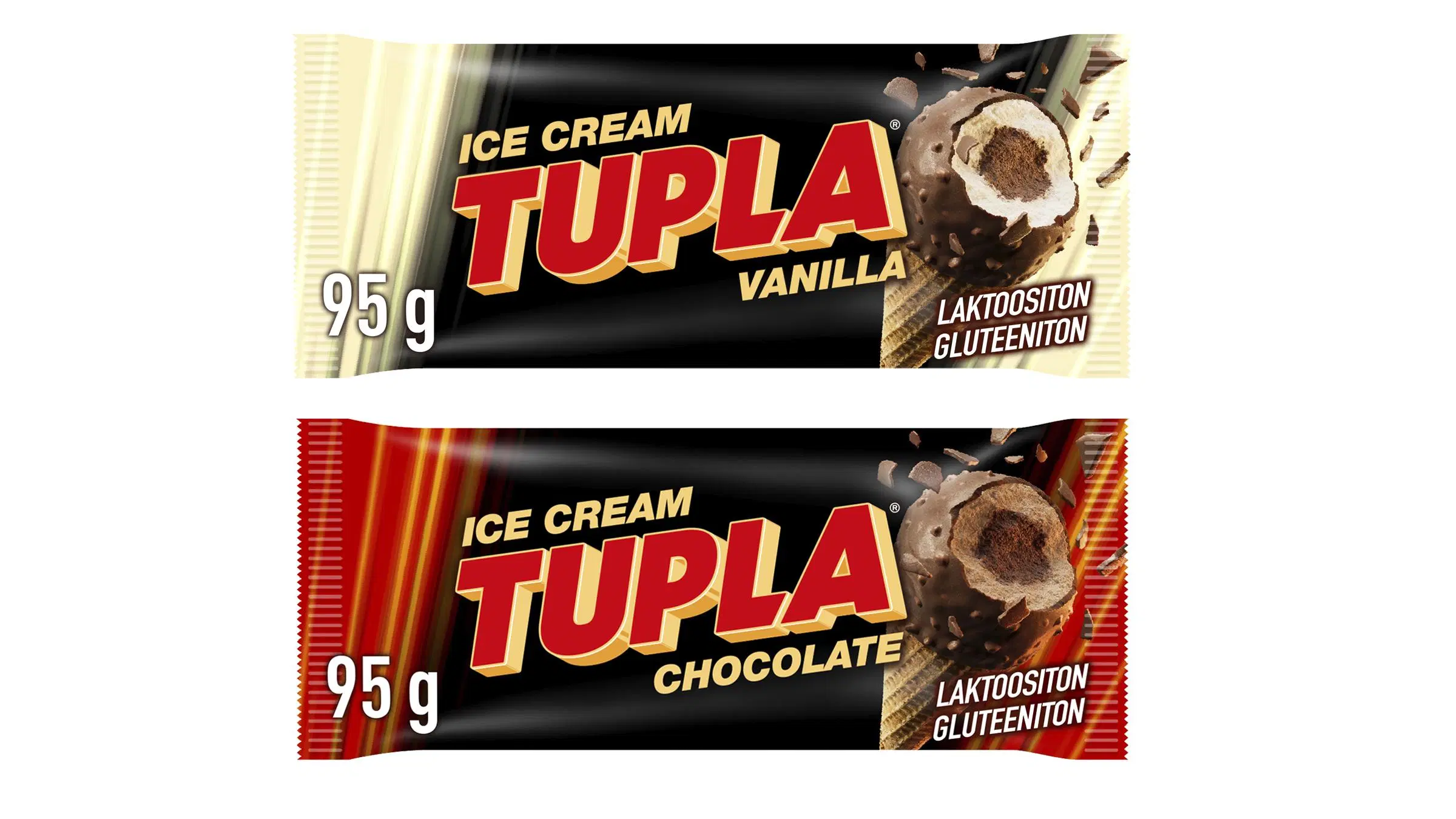 Tupla Chocolate- ja Vanilla -tuutit