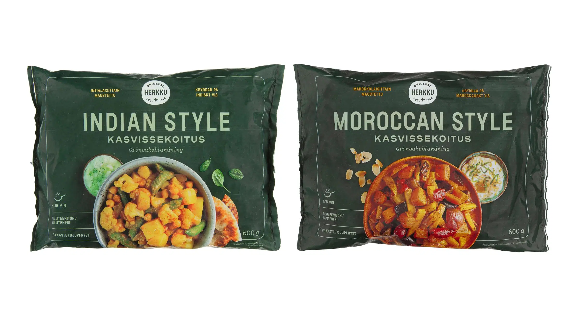 Herkku Indian & Moroccan Style -kasvissekoitus