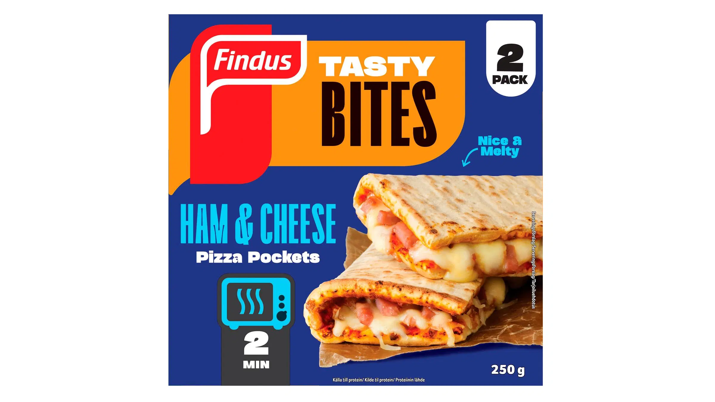 Findus Pizza Pockets Ham & Cheese